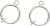 Me My Box - Øreclips Creoler - Sølvbelagt 925 Sterling