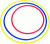 Megaform - Hula Hop Ring Ø 75 Cm - Gul
