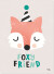 Michelle Carlslund - Plakat - 30X40 Cm - Foxy Friend