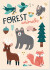 Michelle Carlslund - Plakat - 50X70 Cm - Forest Animals