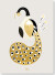 Michelle Carlslund - Plakat - 50X70 Cm - Guld - Påfugl