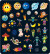 Mieredu - Jelly Stickers 38 Stk - Flytbare - Astronaut