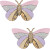 Mimi Lula - 2 Hårclips - Striped Butterfly Bouquet