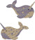 Mimi Lula - 2 Hårspænder - Large Magical Narwhale