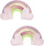Mimi Lula - 2 Hårspænder - Rainbow My Little Unicorn