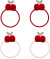 Mimi Lula - 4 Hårelastikker - Pom Pom Cherries Mon Cheri