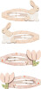 Mimi Lula - 4 Hårspænder - Bunny Og Flower Easter