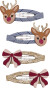 Mimi Lula - 4 Hårspænder - Rudolph And Bow Christmas