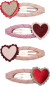 Mimi Lula - 4 Hårspænder - Scalloped Heart Valentines