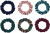 Mimi Lula - 6 Scrunchies Hårelastikker - Skinny