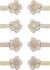 Mimi Lula - 8 Hårclips - Mini Blossom Peaches And Cream