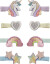 Mimi Lula - 8 Hårclips - Mini Dreamy My Little Unicorn
