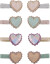 Mimi Lula - 8 Hårclips - Scalloped Heart