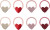 Mimi Lula - 8 Hårelastikker - Mini Heart Valentines