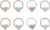 Mimi Lula - 8 Hårelastikker - Mini Teeny Heart