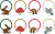 Mimi Lula - 8 Hårelastikker - Mini Woodland Pals