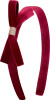 Mimi Lula - Hårbøjle - Burgundy Violet Bow