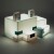 Minecraft 3D Lampe - Polarræv - 16 Cm