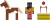 Minecraft - Figur Sæt - Stable Master Makena Og Horse - 2-Pak