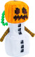 Minecraft - Plys Nøglering Til Børn - Snow Golem
