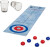 Mini Curling Spil Til Bord - Inkl 2 Drikkeglas