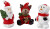 Minifigurer - Julemand - Rensdyr Og Snemand - H 35 Mm - L 10 Mm - 3 Stk