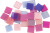Minimosaik - Str 10X10 Mm - Tykkelse 2 Mm - Lillamørk Lilla - 25 G