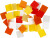Minimosaik - Str 10X10 Mm - Tykkelse 2 Mm - Rødorange Harmoni - 25 G