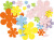 Mosgummiblomster - Str 10-60 Mm - Tykkelse 2 Mm - Assorterede Farver - 100