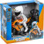 Tec-Toy - Orange Fjernstyret Motorcykel - Thunder Riders - Lys Lyd