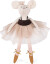 Moulin Roty - Ballerina Mus Bamse Med Tøj I Kuffert - Suzie - 26 Cm