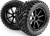 Mounted Goliath Tire On 3256 Blast Black Wheel - Hp160506 - Hpi Racing