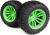 Mounted Mixblok Tire On Xt Wheel Green2Pcs - Mv150685 - Maverick Rc
