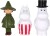 Mumitroldene - Badekar Figurer 3 Stk