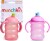 Munchkin - 2Pk Click Lock Bite-Proof Trainer Cup 6M - Pinkpurple - 240 Ml