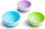 Munchkin - 3-Pak Skåle Med Sugekop - Purple Green Blue