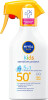 Nivea - Kids Sensitive Trigger Spray Spf50 - 250 Ml