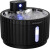 Nordic Paws - Drinking Fountain Glacia - 2 8L Wireless With Sensor - Black