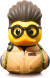 Numskull - Egon Spengler - Mini Tubbz Figur - Ghostbusters