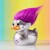 Numskull - Trolls 3 - Tubbz Figur - Silver Purple Hair