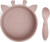 Nuuroo - Elia Silikone Spiseservice - 2-Pak - Woodrose