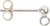 Ørestik - L 13 Mm - Sterling Sølv - 10 Stk