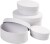Ovale Æsker - H 4 5 6 7 Cm - L 10 12 14 16 Cm - Hvid - 4 Stk