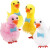 Påskeænder - H 50 Mm - Lyserød - Hvid - Gul - 4 Stk