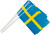 Papirflag Svensk - Str 20X25 Cm - 10 Stk