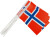Papirflag Norsk - Str 20X25 Cm - 10 Stk