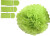 Papir Pomponer - Ø 20 24 30 Cm - 16 G - Limegrøn - 3 Stk