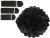 Papir Pomponer - Ø 20 24 30 Cm - 16 G - Sort - 3 Stk