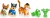 Paw Patrol Figurer - Jungle Pups - Chase Tracker Og Tiger