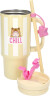 Penfection - To Go Krus Med Sugerør Chill - Butter-Yellow - 470 Ml